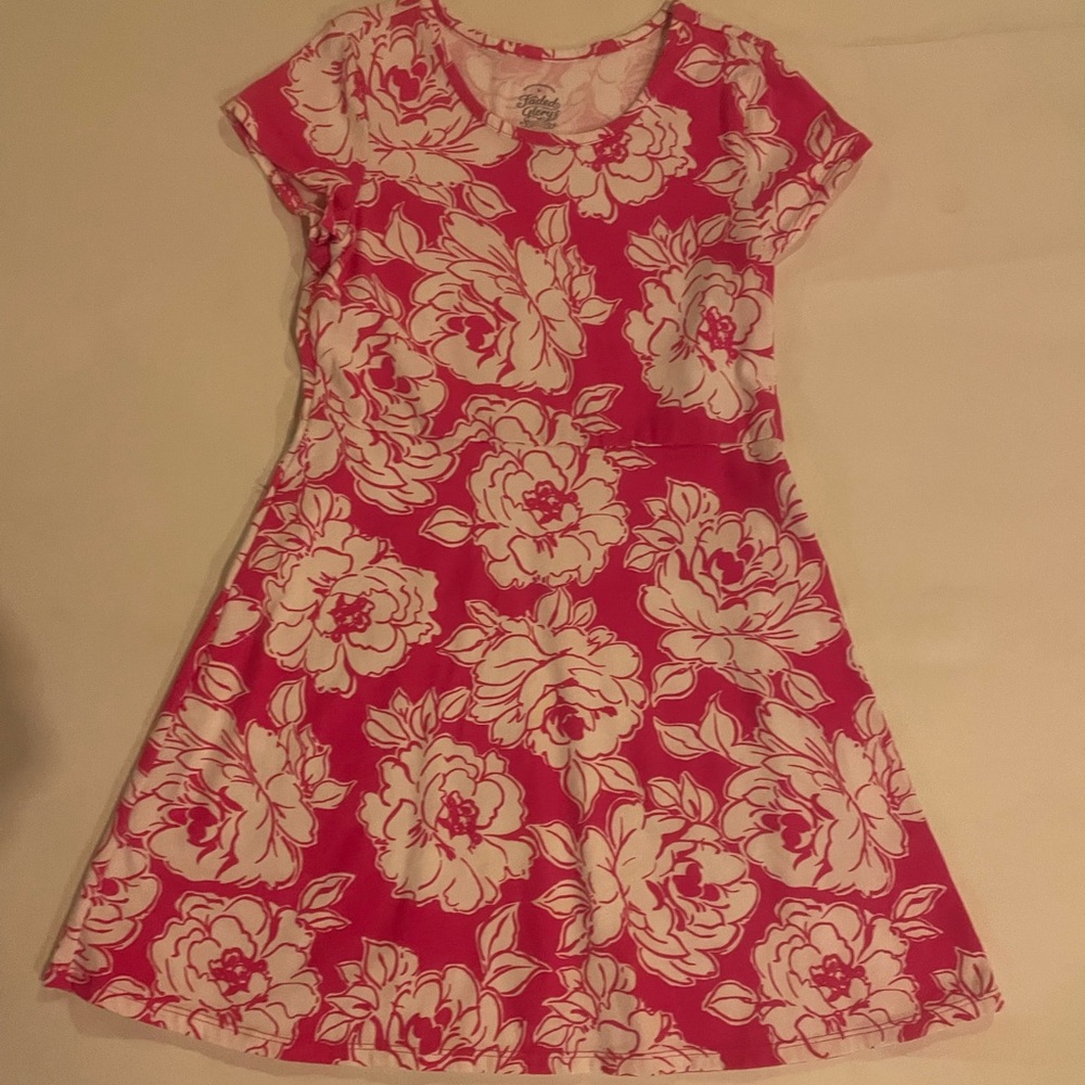 Floral pink and white Faded Glory girls dress